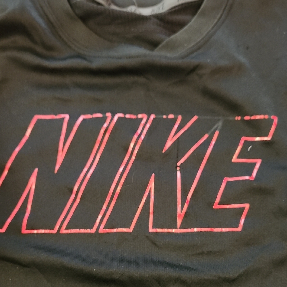 Nike Kids' Neon Green and Black Dri-Fit Tees - Picture 8 of 9